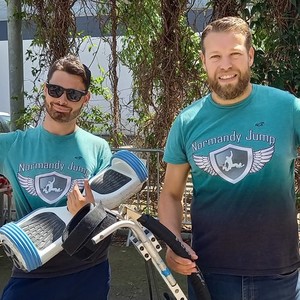 Thomas (à droite) journée inter-entreprises 2024